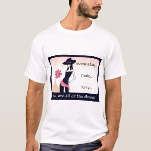 Funky 40 Birthday Tee Shirt for Baby Boomer Women