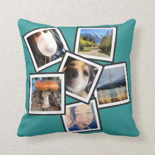 Funky 6 Instagram Photo Collage Cushion