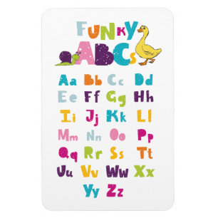Funky ABC Early Learning ABC Learning Magnet