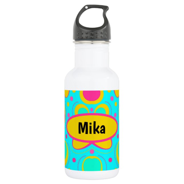 Funky Abstract  532 Ml Water Bottle (Front)