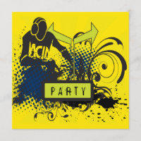 Funky Abstract Acid House DJ Party