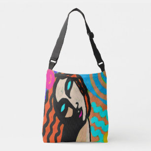 Funky Abstract Art Crossbody  Crossbody Bag