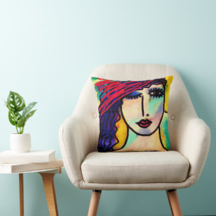 Funky Abstract Art Cushion
