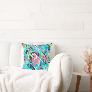 Funky Abstract Art  Cushion