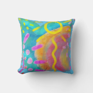 Funky Abstract Art Cushion