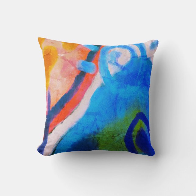 Funky Abstract Art Cushion (Front)