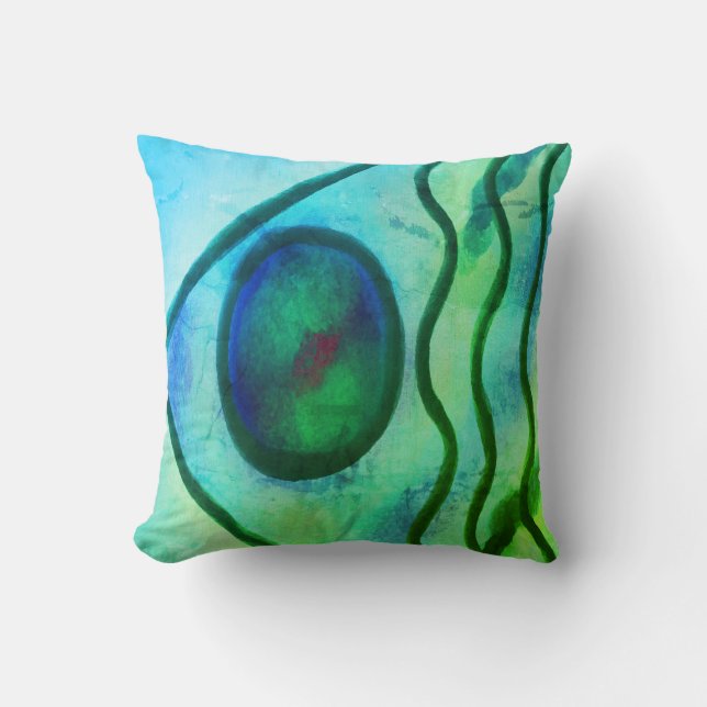 Funky Abstract Art Cushion (Front)