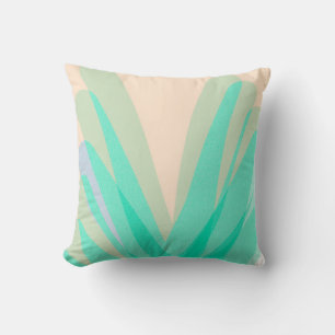 Funky Abstract Art Turquoise Pink Cushion