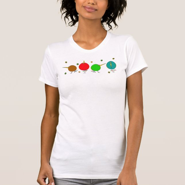Funky Abstract Birds T Shirt (Front)