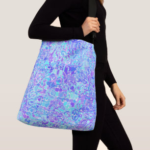 Funky Abstract Blobs Bandanna Crossbody Bag