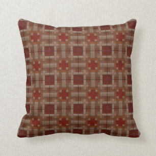 Funky Abstract Brown Cushion