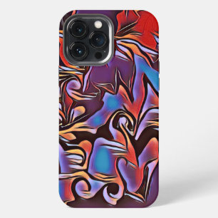 Funky Abstract. Colourful Inspirivity Modern. iPhone 13 Pro Max Case