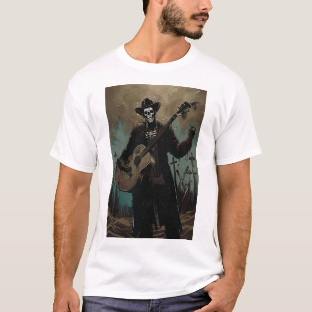 Funky Abstract Geometric Design T-Shirt (Front)