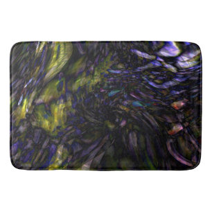Funky Abstract Glass Art Colour Splash Modern Glam Bath Mat