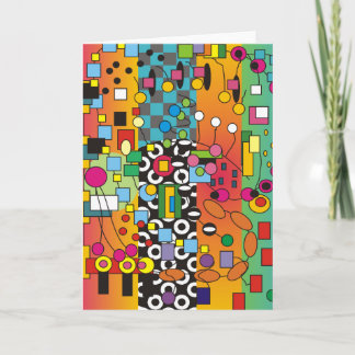 Funky Abstract Greeting Card