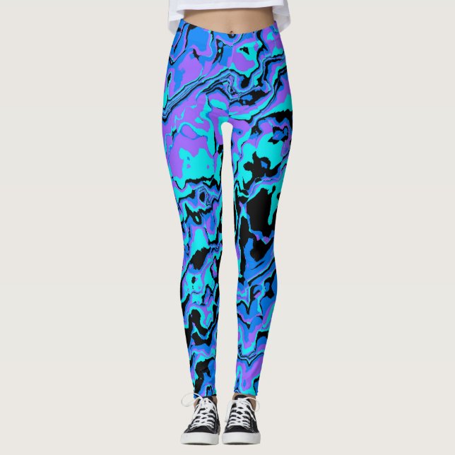 Funky Abstract Leggings (Front)