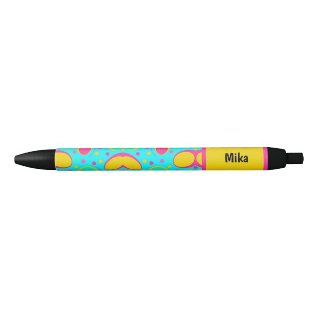 Funky Abstract Pattern Black Ink Pen (Front)