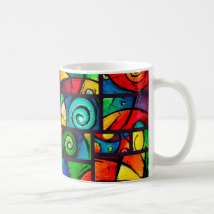 Funky Abstract Swirly Art Coffee Mug