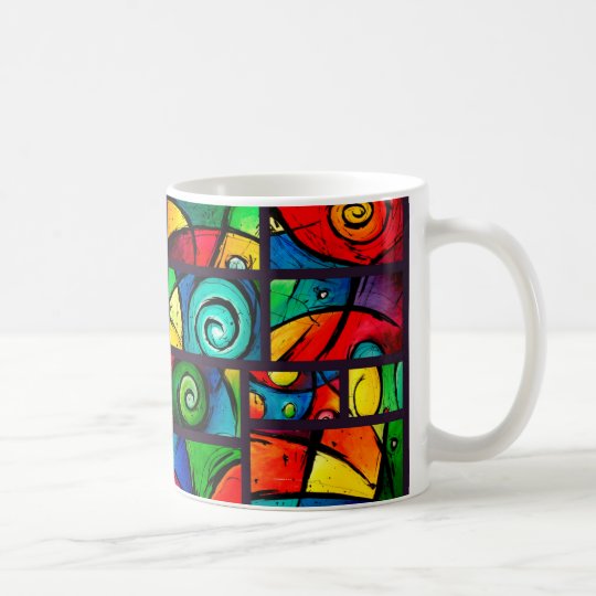 Funky Abstract Swirly Art Coffee Mug