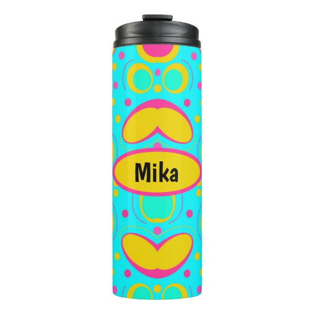 Funky Abstract  Thermal Tumbler (Front)