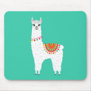 Funky Alpaca llama drama cute animal Mouse Mat