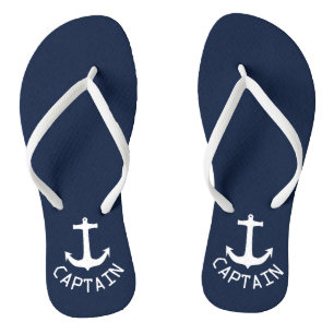 Funky Anchor Captain Flip Flops