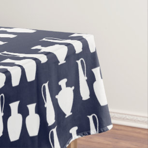 Funky Ancient Greek Vases Jars Pattern Tablecloth