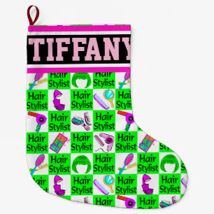 FUNKY AND CHIC PERSONALIZED HAIR STYLIST STOCKING