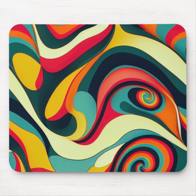 Funky and Colourful Mouse Pad (Front)