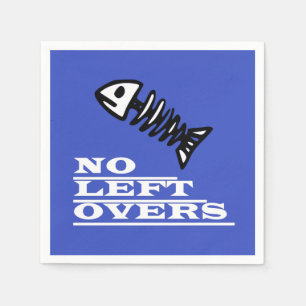 Funky And Funny No Left Overs Fish Paper Napkin
