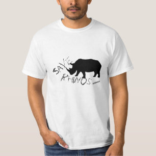 Funky and Stylish Save Rhinos T-Shirt Top