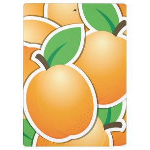 Funky apricot clipboard