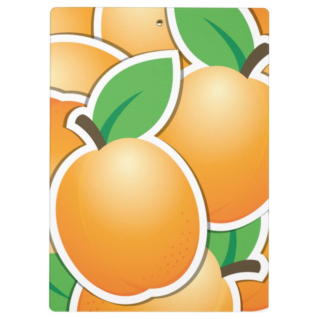 Funky apricot clipboard (Back)