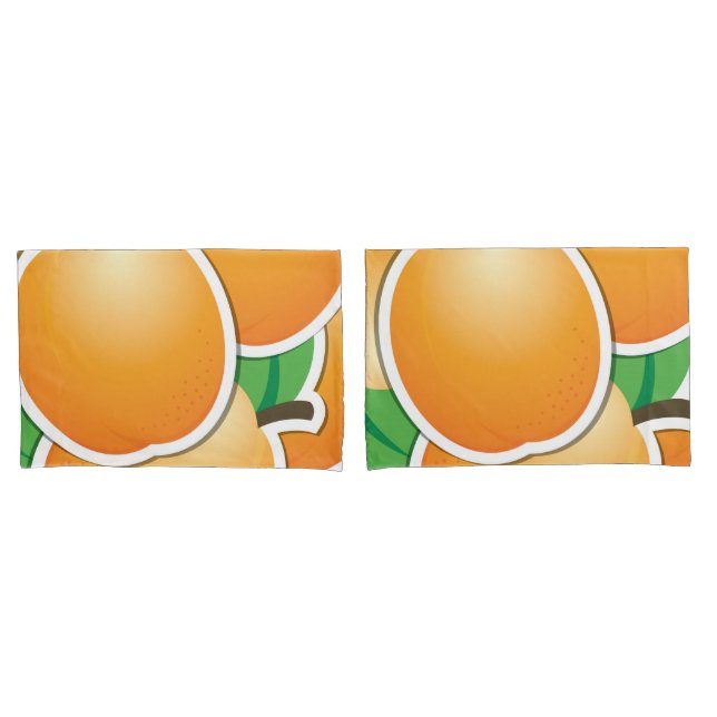 Funky apricot pillowcase (Front-Set)