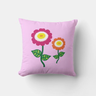 Funky Art Flowers Cushion