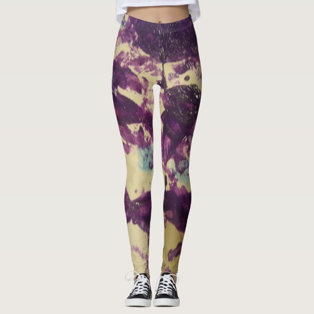 Funky Artsy Grunge Leggings (Front)