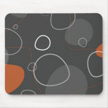 Funky Atomic Age abstract mouse pad
