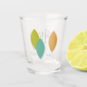 Funky Atomic Era Surfboard Shapes Mid Century Shot Glass