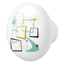 Funky Atomic Stars Boomerang Squares Mid-Century