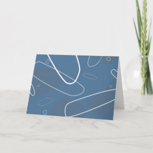 Funky atomic style greeting card