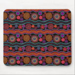 Funky Australian Dot Painting Mouse Pad<br><div class="desc">Cool aboriginal painting.</div>