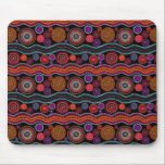 Funky Australian Dot Painting Mouse Pad<br><div class="desc">Cool aboriginal painting.</div>
