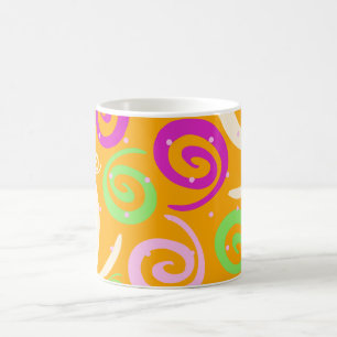 Funky background, mug