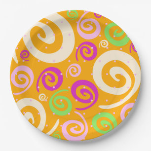 Funky background, plate