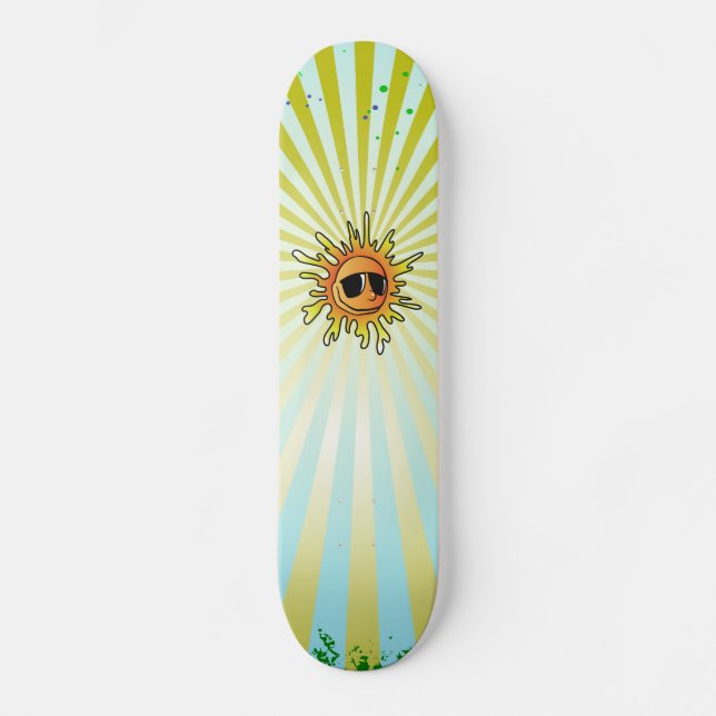 Funky background skateboard. skateboard (Front)