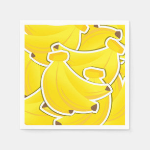 Funky bananas napkin