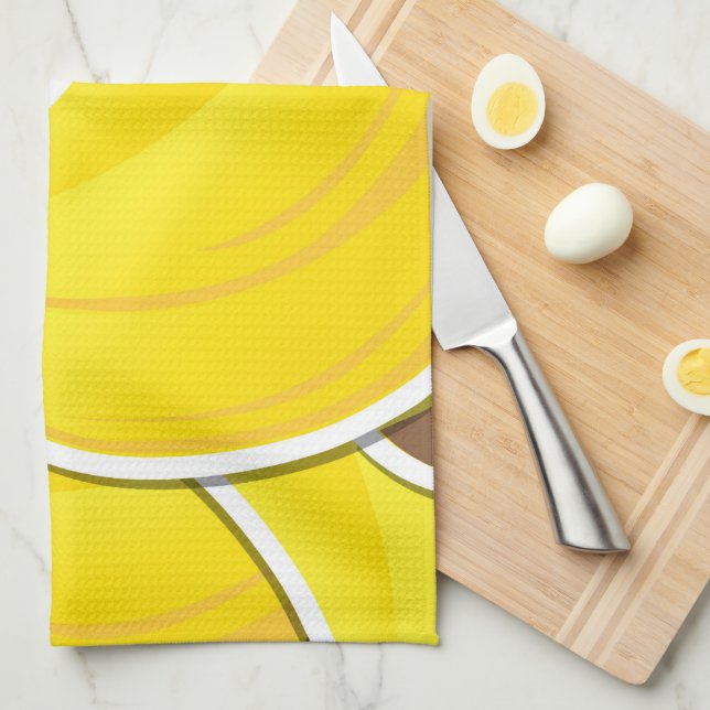 Funky bananas tea towel (Quarter Fold)