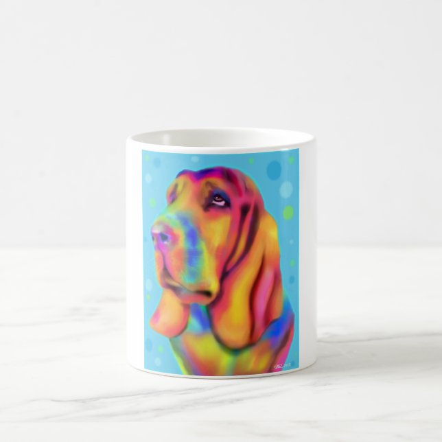 Funky Basset Hound Mug (Center)