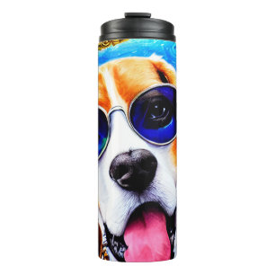Funky Beagle Dog Thermal Tumbler