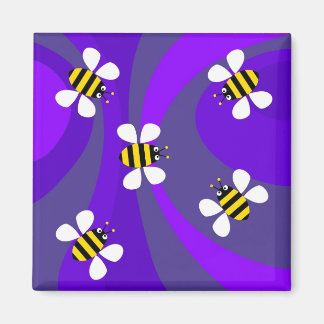 Funky Bees Magnet